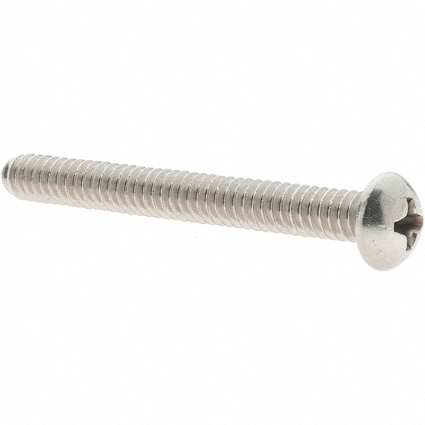 Machine Screw: #10-24 x 1-3/4", Round Head, Phillips