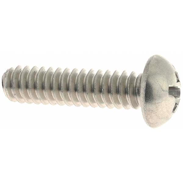 Machine Screw: #10-24 x 3/4", Round Head, Phillips