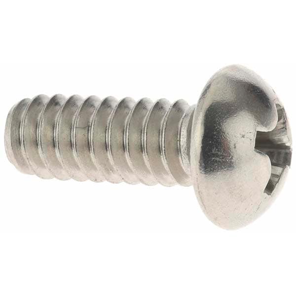 Machine Screw: #10-24 x 1/2", Round Head, Phillips