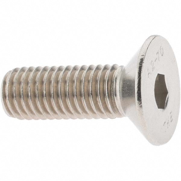 Value Collection - Flat Socket Cap Screw: M10x1.5, 18-8/Austenitic ...