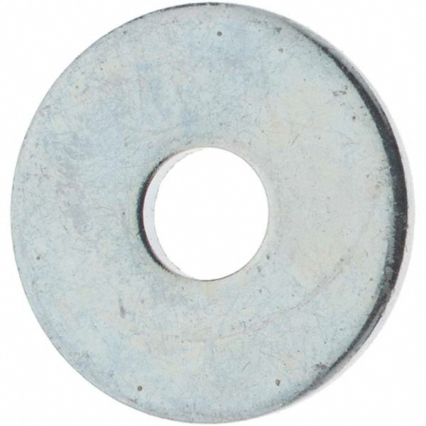 Value Collection 3/16" Screw Fender Flat Washer: Grade 8 Carbon Steel, Yellow Zinc Dichromate