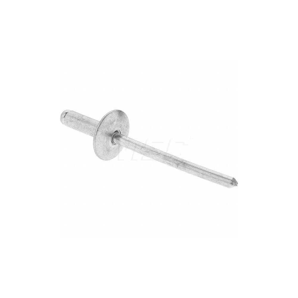 Value Collection - Open End Blind Rivet: Size 44, Large Flange Dome ...