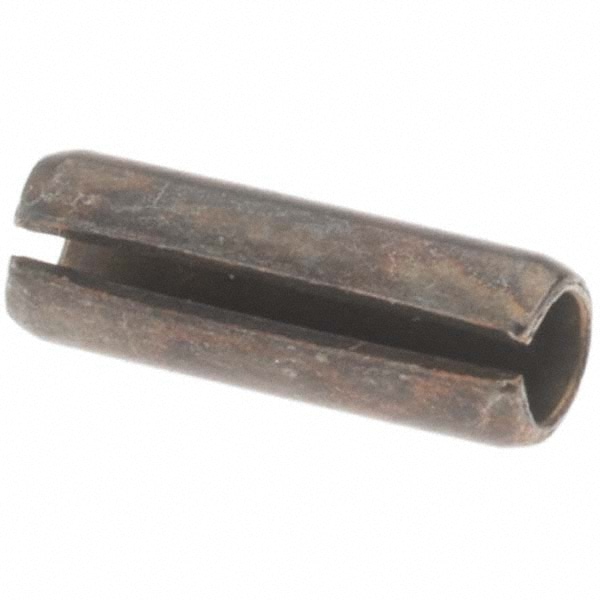 Slotted Spring Pin: 12 mm Long, Steel