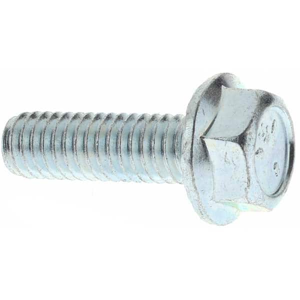 Value Collection Serrated Flange Bolt: 5/16-18 UNC, 1″ Length Under Head,  Fully Threaded 70978507 MSC Industrial Supply