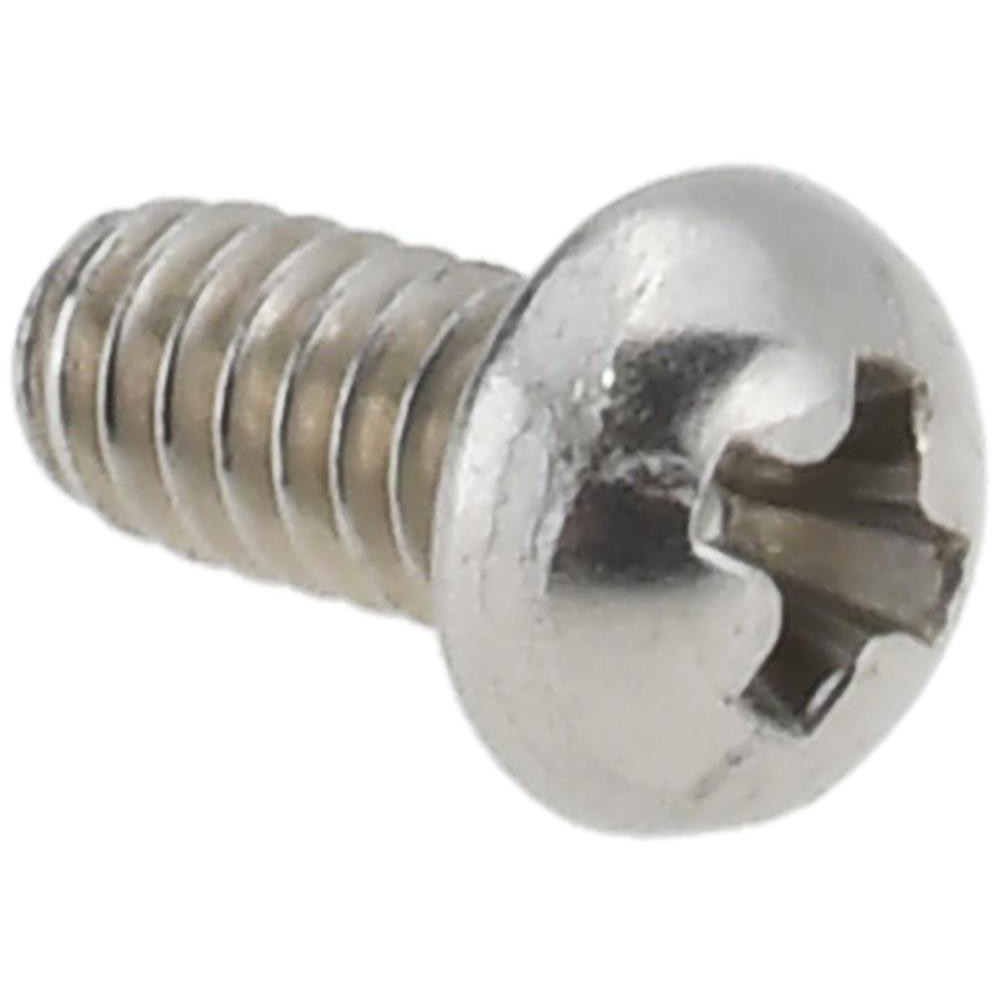 Machine Screw: #4-40 x 1/4" Length Under Head, Round Head, Phillips