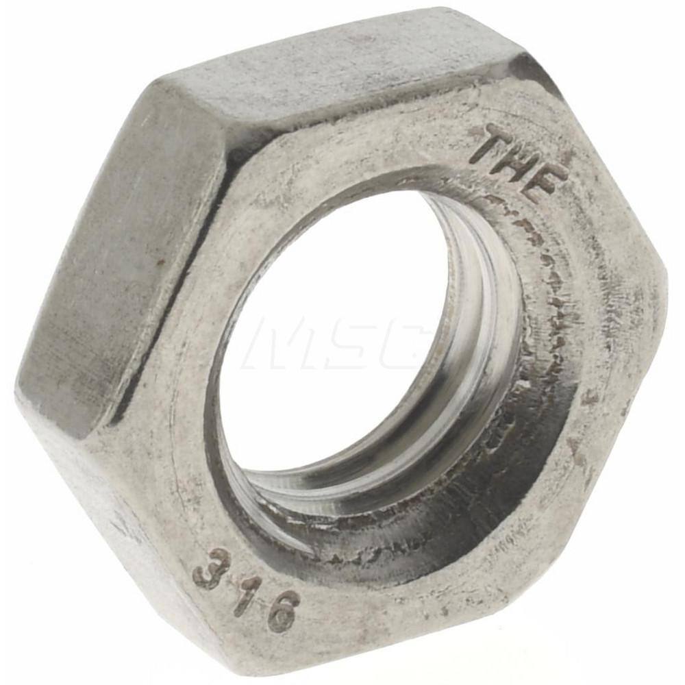 Qty 25 Hex Jam Thin Nut Stainless Steel UNC 7/16-14 