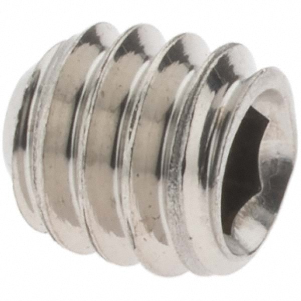 Set Screw: 1/4-20 x 1/4", Cup Point, Stainless Steel, Grade 18-8