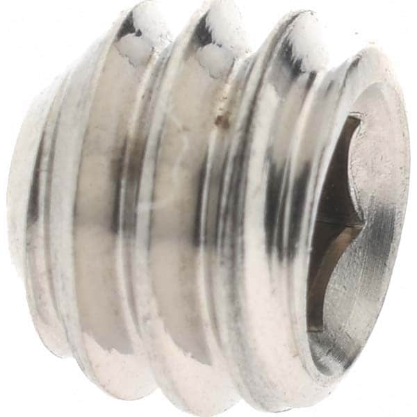 Set Screw: 1/4-20 x 3/16", Cup Point, Stainless Steel, Grade 18-8