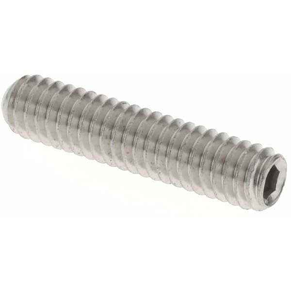 Set Screw: #8-32 x 3/4", Cup Point, Stainless Steel, Grade 18-8