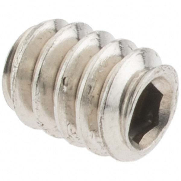 Set Screw: #6-32 x 3/16", Cup Point, Stainless Steel, Grade 18-8