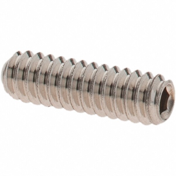 Set Screw: #4-40 x 3/8", Cup Point, Stainless Steel, Grade 18-8