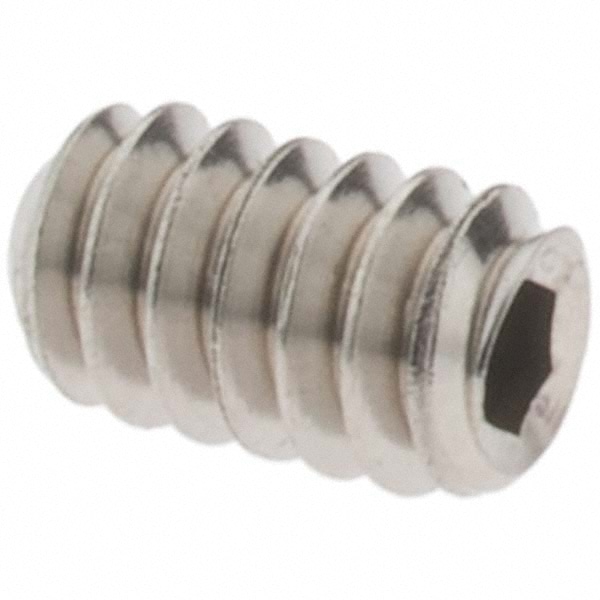 Set Screw: #4-40 x 3/16", Cup Point, Stainless Steel, Grade 18-8