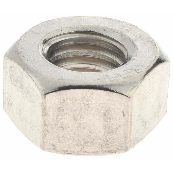 Hex Nut: 7/16-14, Grade 18-8 Stainless Steel