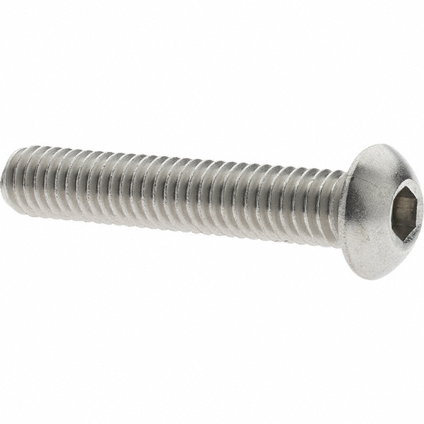 Value Collection - Button Socket Cap Screw: 5/16-18, 1-3/4" Length ...