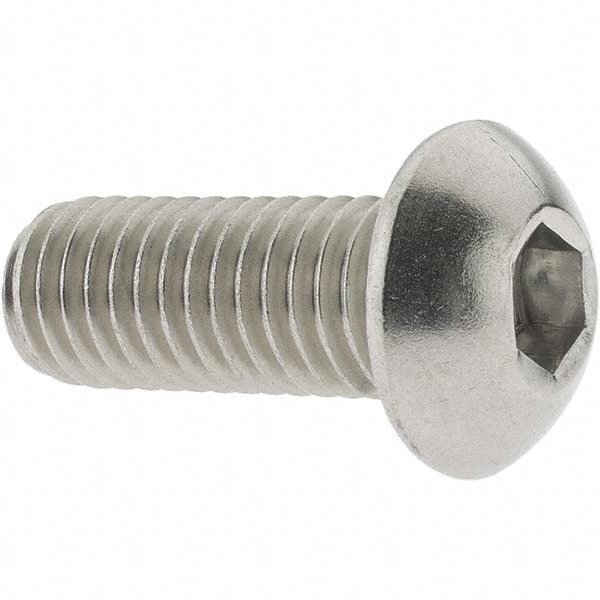 Value Collection - Button Socket Cap Screw: Stainless Steel, Bright ...