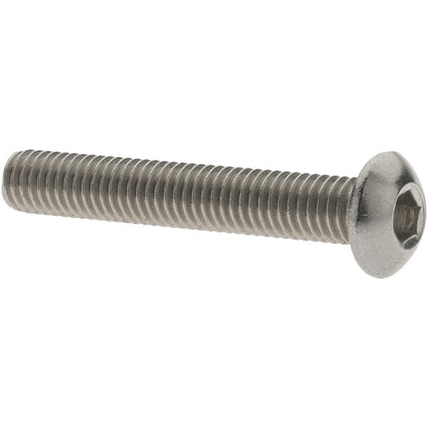 Value Collection - Button Socket Cap Screw: #10-32 x 1/2, Stainless Steel,  Uncoated - 67562769 - MSC Industrial Supply
