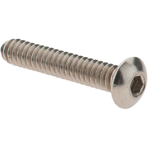 Made in USA Button Socket Cap Screw: #4-40 x 5/8, Stainless Steel  70980776 MSC Industrial Supply