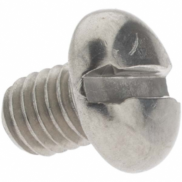 Machine Screw: #10-32 x 1/4", Pan Head, Slotted
