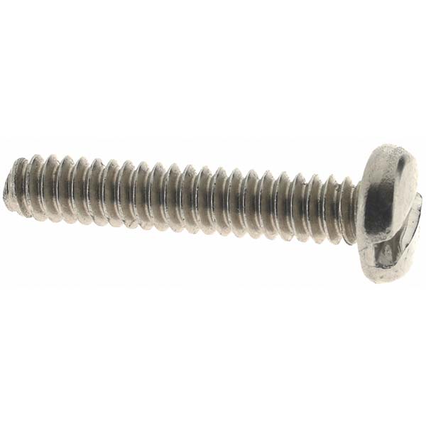 Machine Screw: #6-32 x 3/4" Length Under Head, Pan Head, Slotted