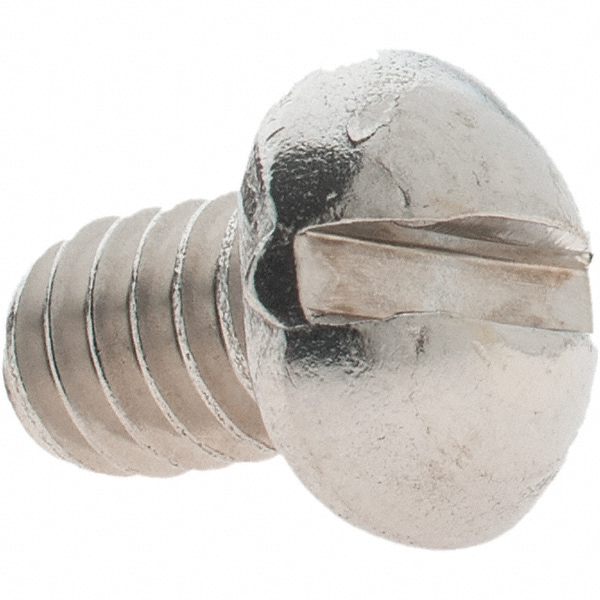 Machine Screw: 1/4-20 x 3/8", Round Head, Slotted