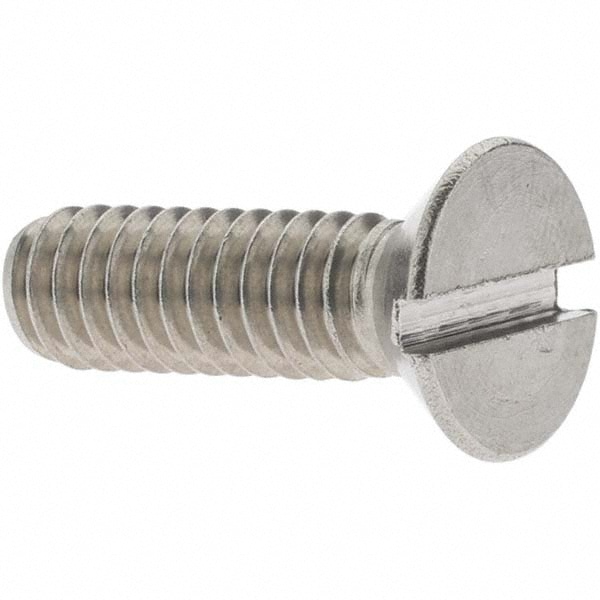 Machine Screw: #12-24 x 3/4", Flat Head, Slotted