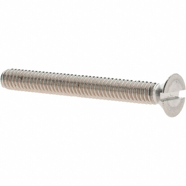 Machine Screw: #8-32 x 1-1/2" OAL, Flat Head, Slotted