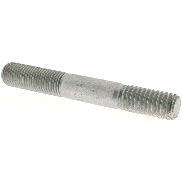 Unequal Lengths Threaded Stud: 3/8-16 Thread, 2-3/4" OAL
