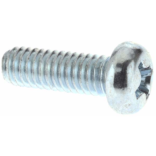 Machine Screw: M4x0.7 x 12.00 mm Length Under Head, Pan Head, Phillips