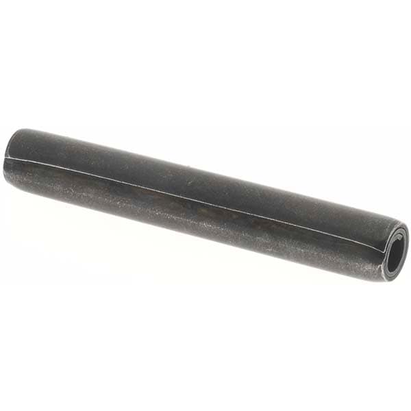 Coiled Spring Pin: 1-1/2" Long, 1070-1090 Alloy Steel