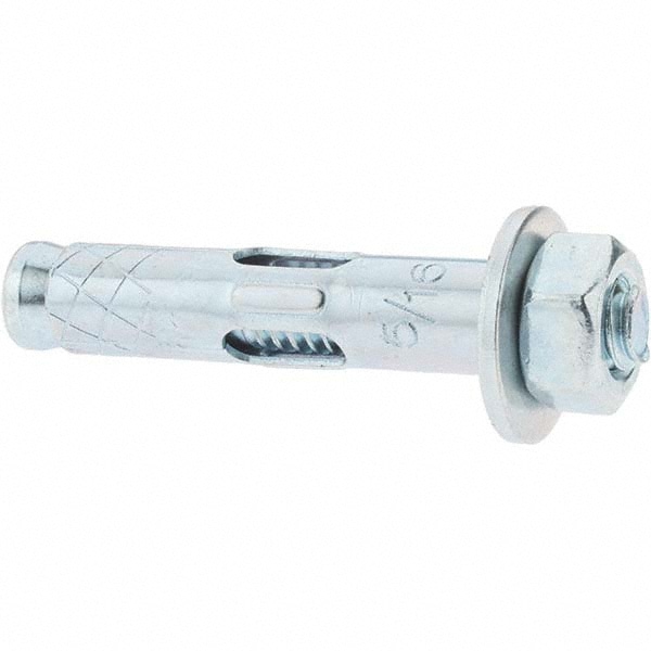 Concrete Sleeve Anchor: 5/16" Dia, 1-1/2" OAL, 1" Min Embedment