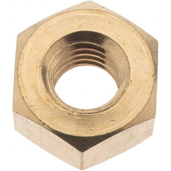 3/8-16 UNC Brass Right Hand Heavy Hex Nut