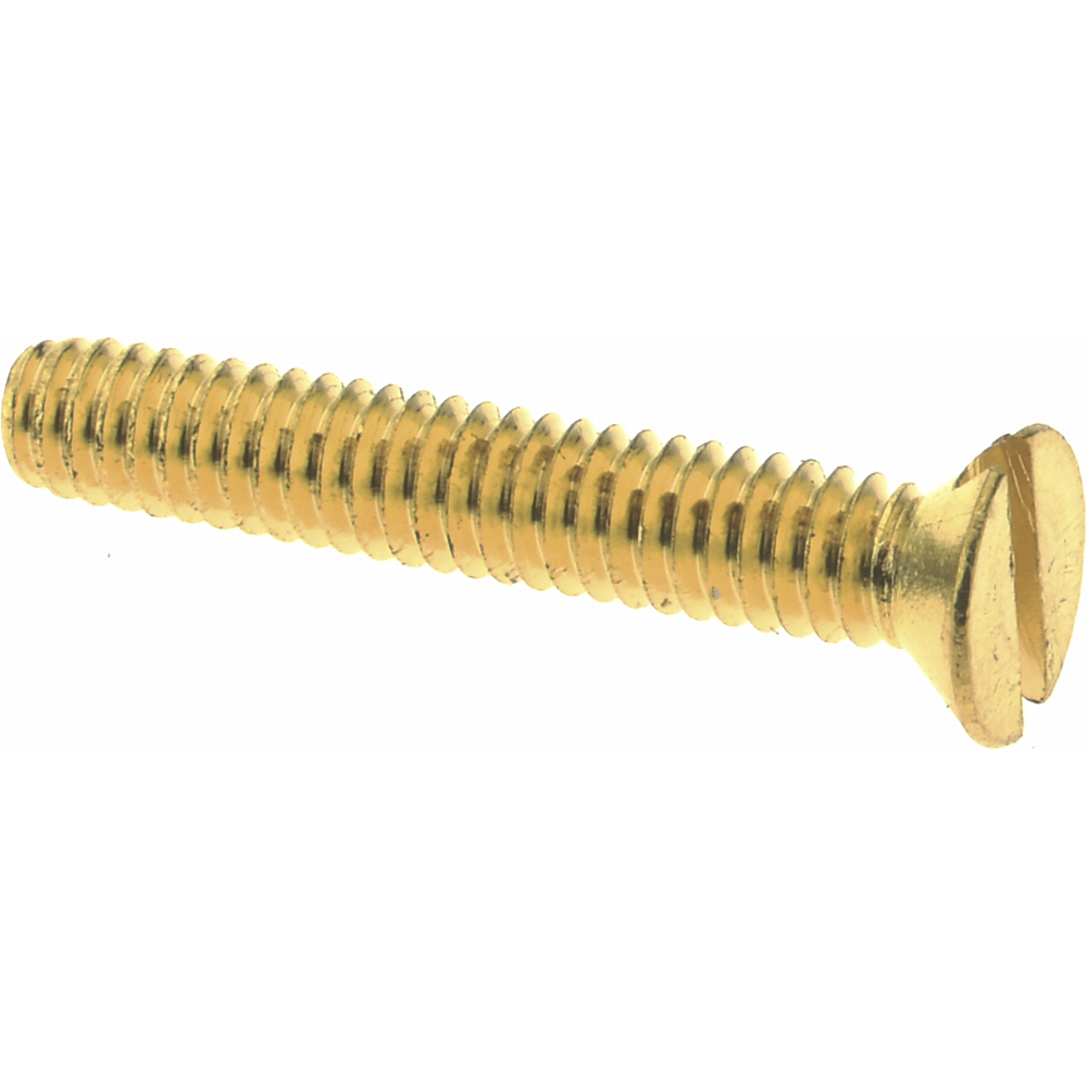 Machine Screw: #8-32 x 1" OAL, Flat Head, Slotted