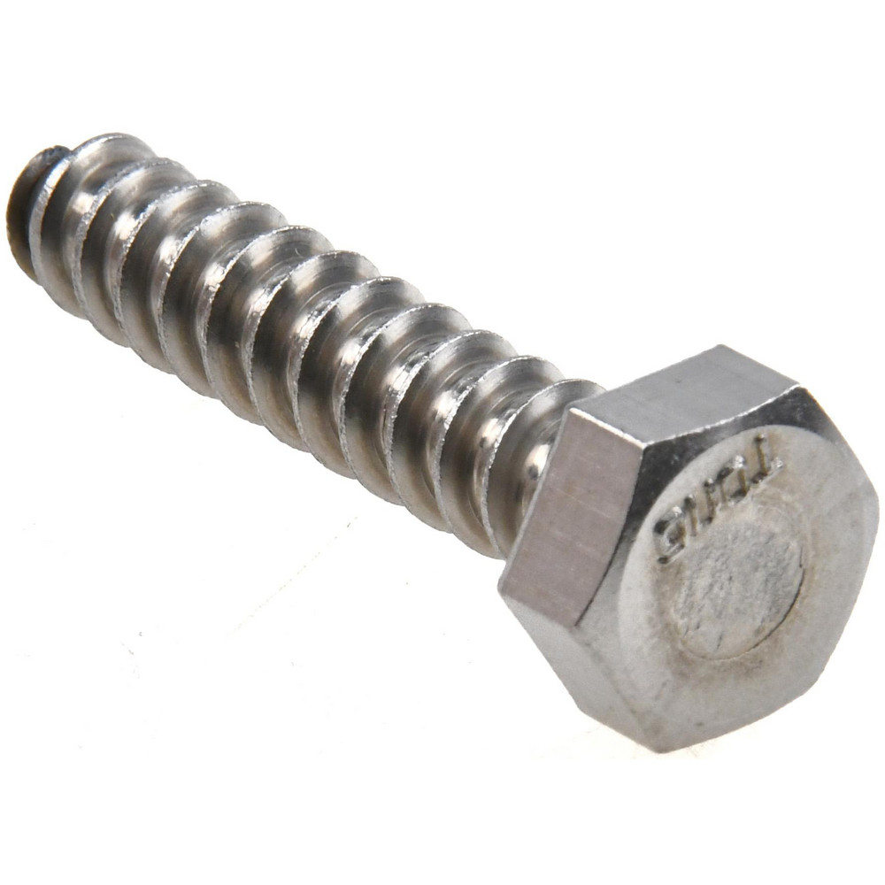 5/16 Screw, 1-1/2" Length Under Head, Stainless Steel, Hex Head Lag Screw - Uncoated, Grade 18-8