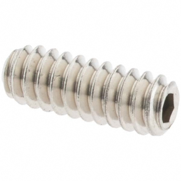 Set Screw: #6-32 x 3/8", Cup Point, Stainless Steel, Grade 316
