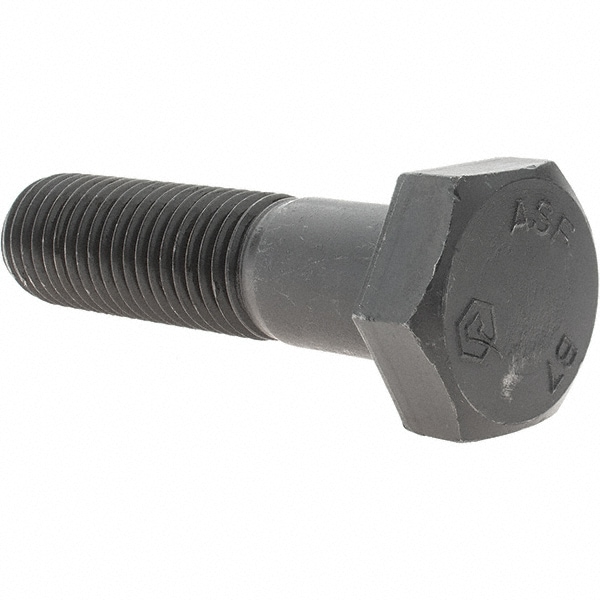 Hex Head Bolt: 1-8, 4" Length Under Head, Alloy Steel, Grade B7