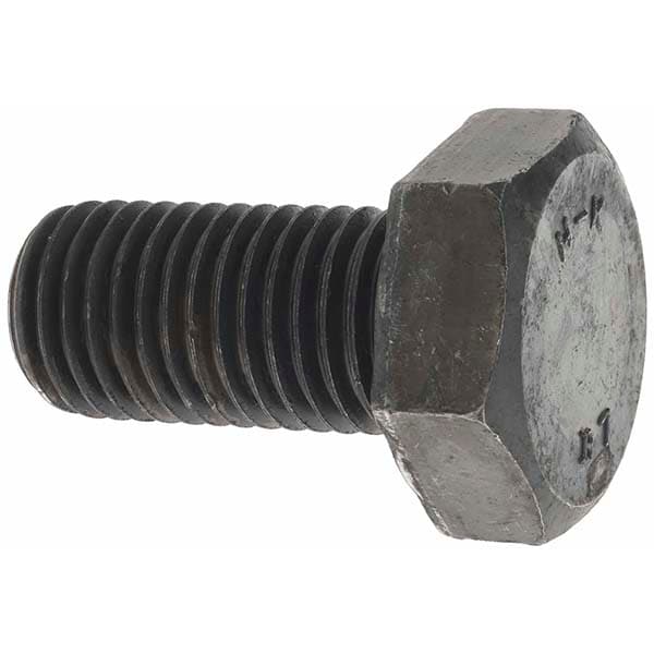 Hex Head Bolt: 1-8, 2" Length Under Head, Alloy Steel, Grade B7