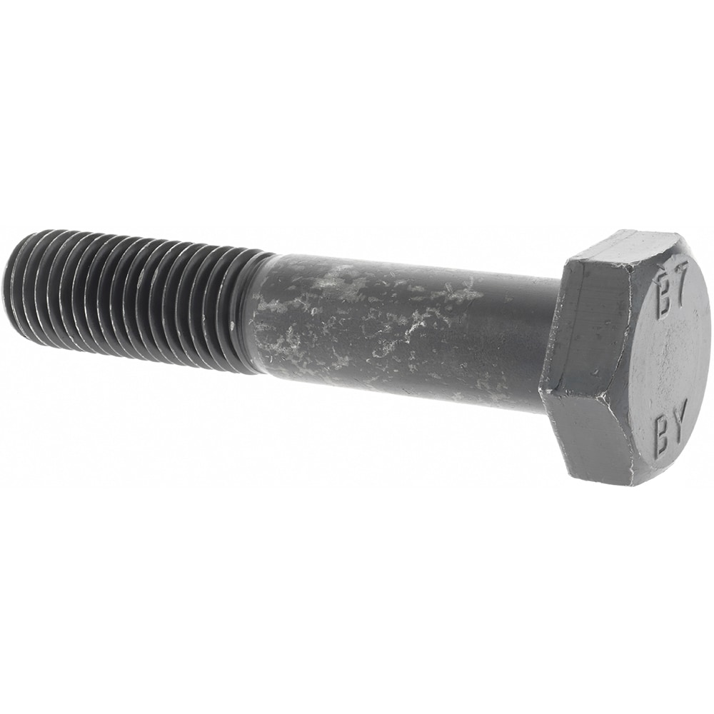 Hex Head Bolt: 7/8-9, 4-1/2" Length Under Head, Alloy Steel, Grade B7