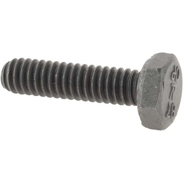 Hex Head Bolt: 1/4-20, 1" Length Under Head, Alloy Steel, Grade B7