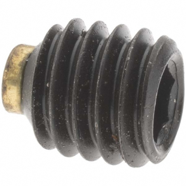 Set Screw: 3/8-16 x 3/8", Soft Tip Point, Alloy Steel, Grade 8