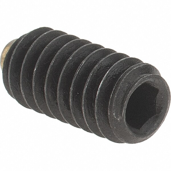Set Screw: 1/4-20 x 1/2", Soft Tip Point, Alloy Steel, Grade 8