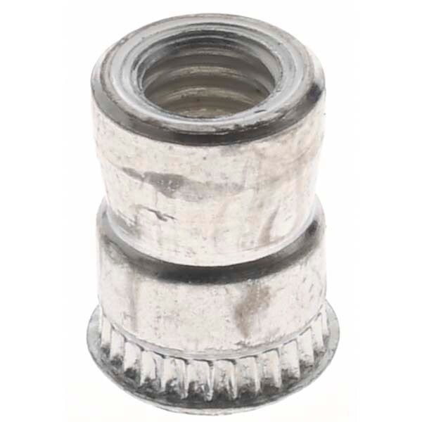 M4x0.70 Metric Coarse, Cadmium-Plated, Steel Knurled Rivet Nut Inserts
