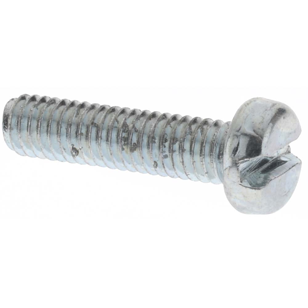 Machine Screw: M4x0.7 x 16.00 mm Length Under Head, Cheese Head, Slotted