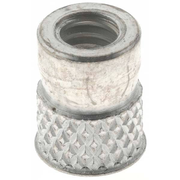 1/4-20 UNC Steel Flush Press Fit Threaded Insert