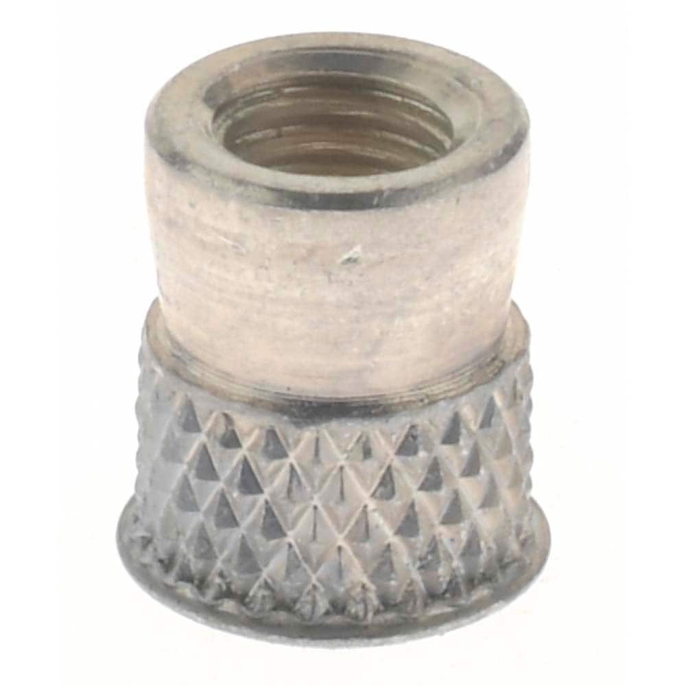 #10-32 UNF Steel Flush Press Fit Threaded Insert