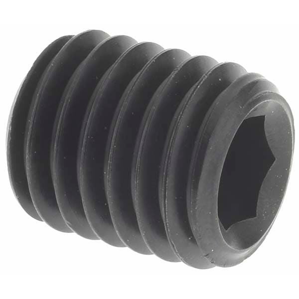 Set Screw: M12 x 1.75 x 14 mm, Cup Point, Alloy Steel, Grade 14.9 (45H)