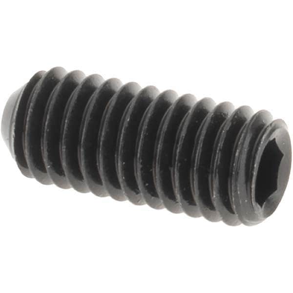 Set Screw: M6 x 1.00 x 14 mm, Cup Point, Alloy Steel, Grade 14.9 (45H)