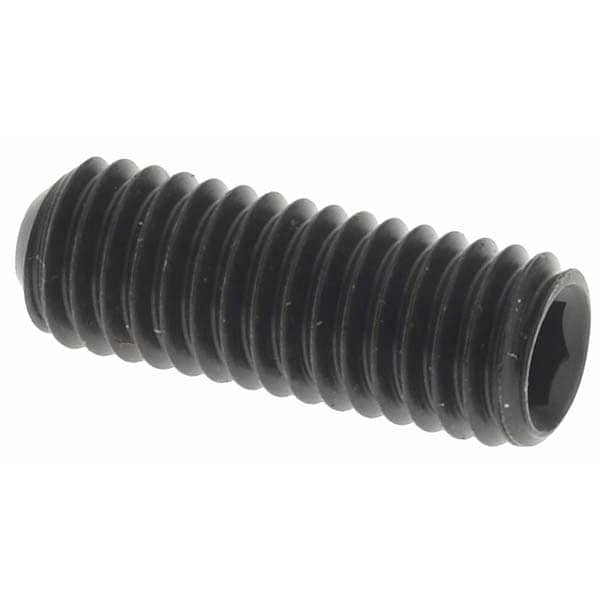 Set Screw: M5 x 0.80 x 14 mm, Cup Point, Alloy Steel, Grade 14.9 (45H)