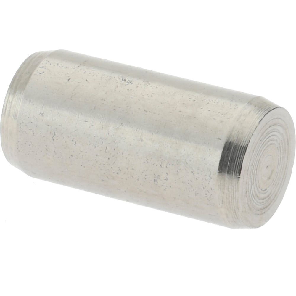 Precision Dowel Pin: 4 x 8 mm, Stainless Steel, Grade 303