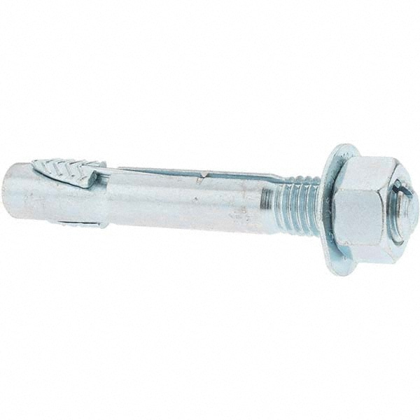 Concrete Wedge Anchor: 5/8" Dia, 4-1/2" OAL