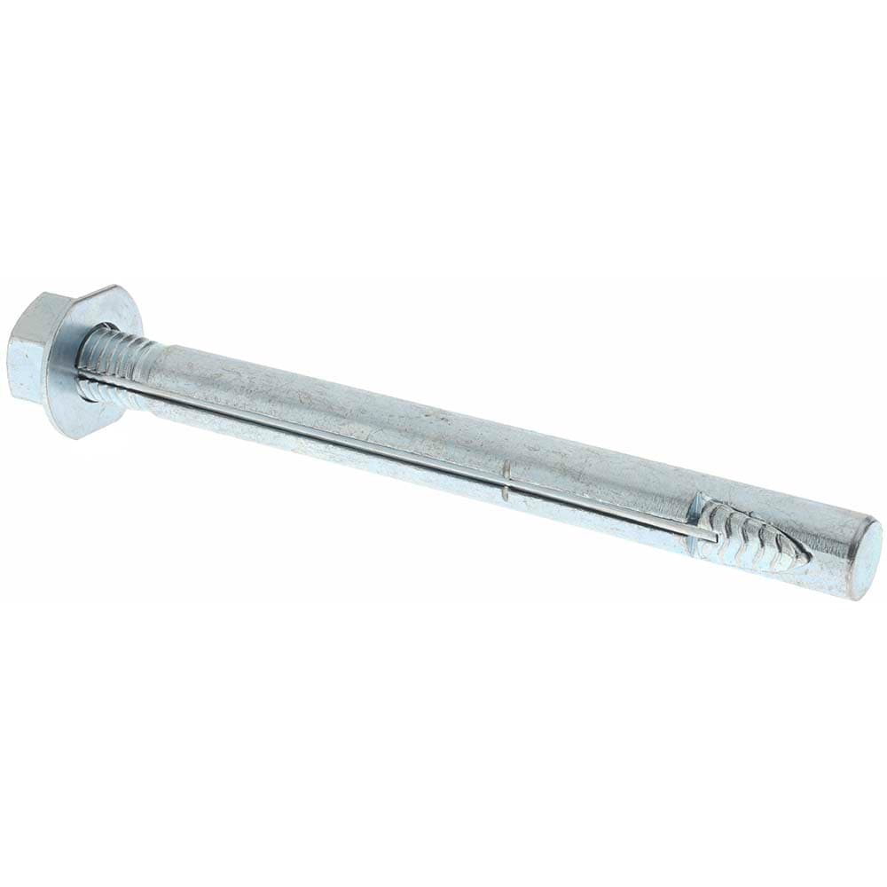Concrete Wedge Expansion Anchor: 1/2" Dia, 6" OAL, 2" Min Embedment